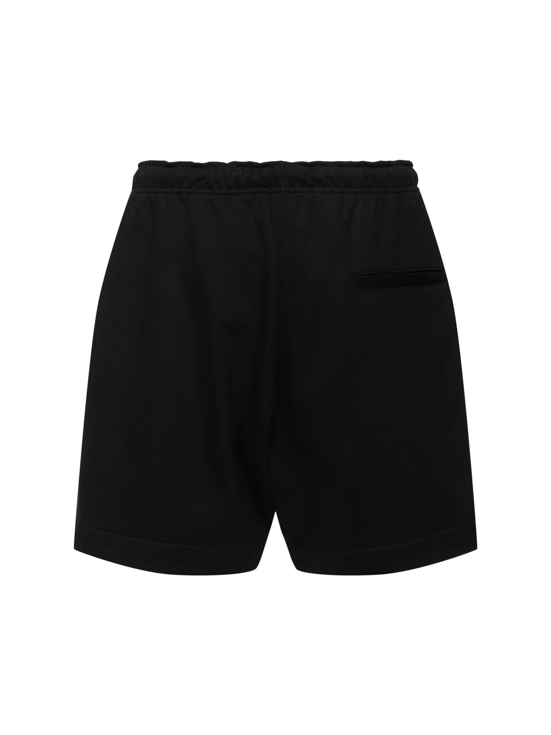 Shop Y-3 Cotton Blend Shorts In Black