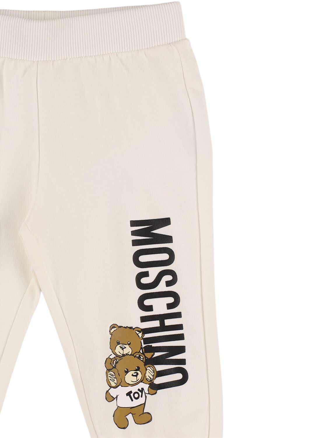 Shop Moschino Cotton Sweatshirt & Sweatpants In White