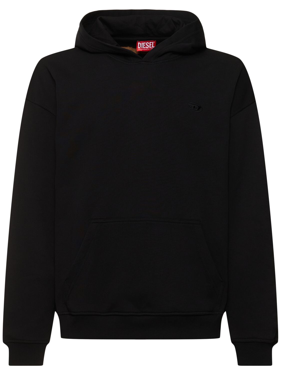 Shop Diesel S-boxt Bleached Hoodie In Black