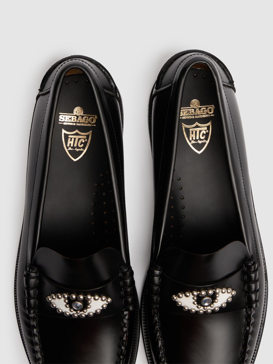 Shop Sebago Htc X  Leather Loafers In Black