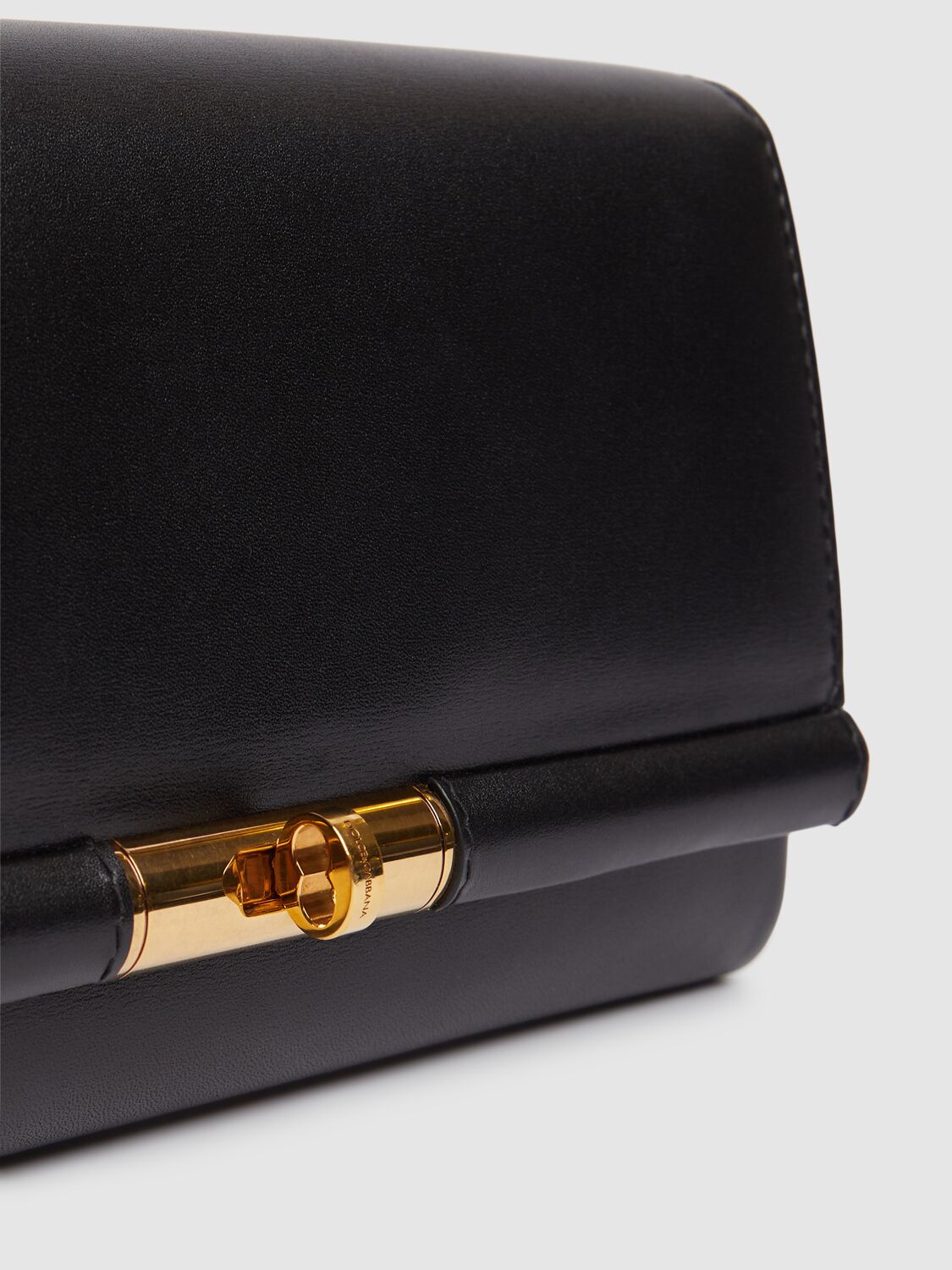 Dolce & Gabbana Marlene Leather Wallet Bag In Black