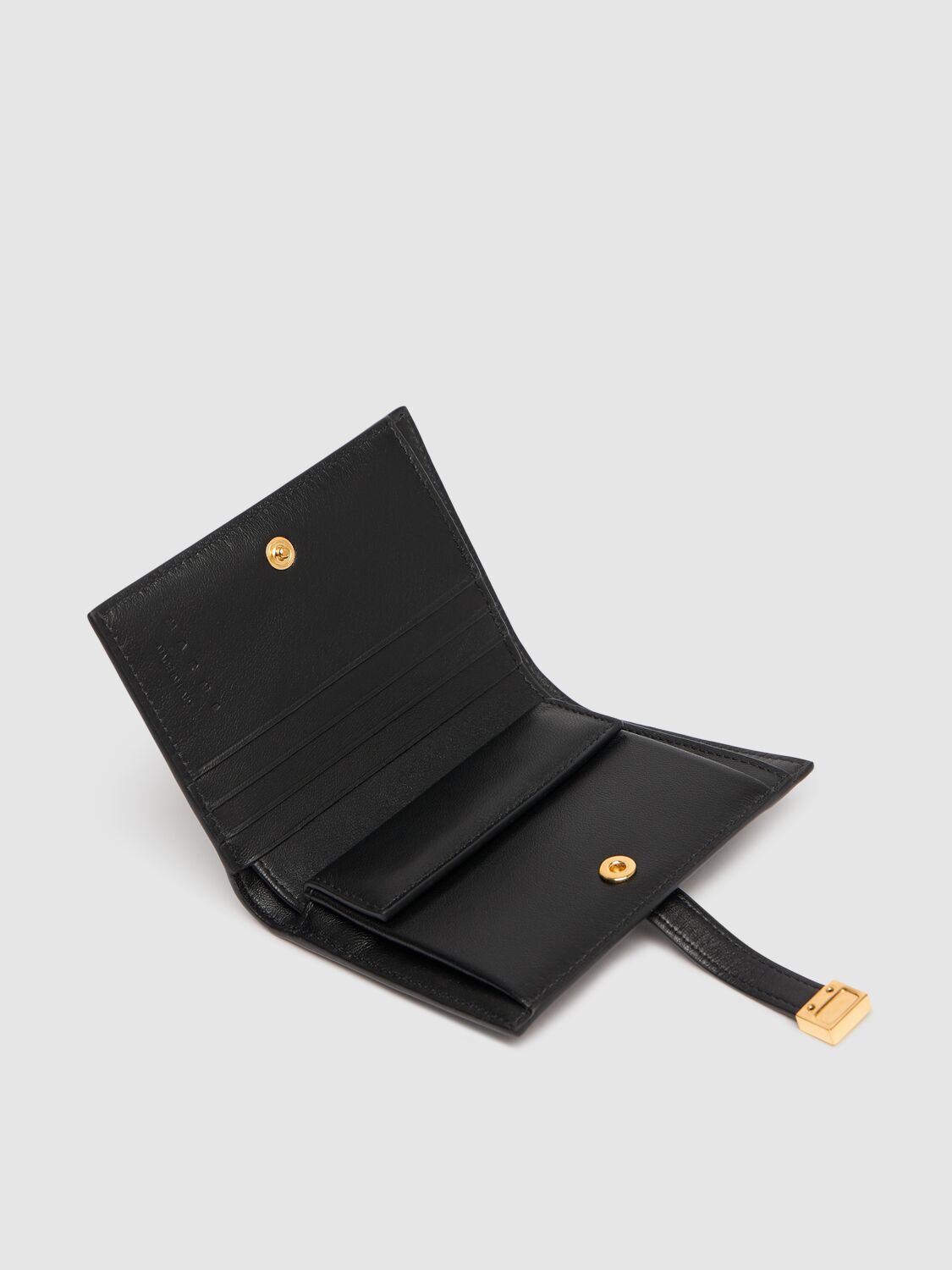 Shop Marni Bifold Leather Wallet In Black