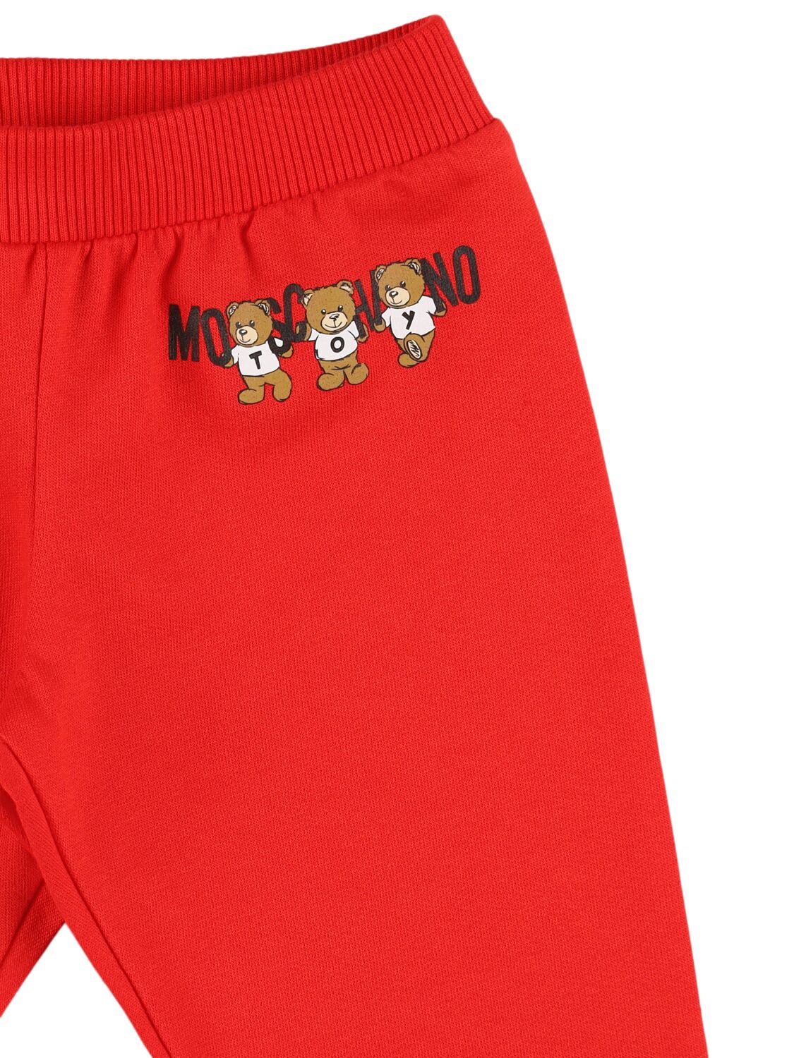 Shop Moschino Cotton Sweatshirt & Sweatpants In Red