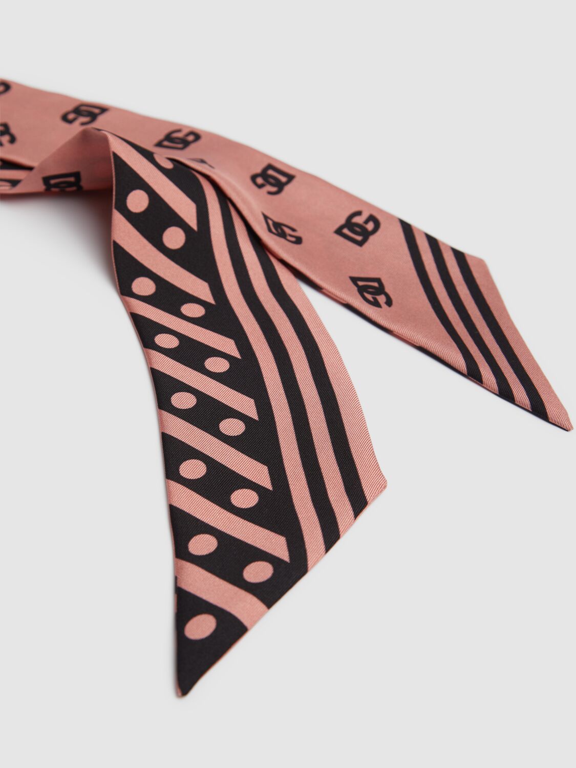 Dolce & Gabbana Silk Scarf Scarves And Foulards Multicolor In 粉色/多色