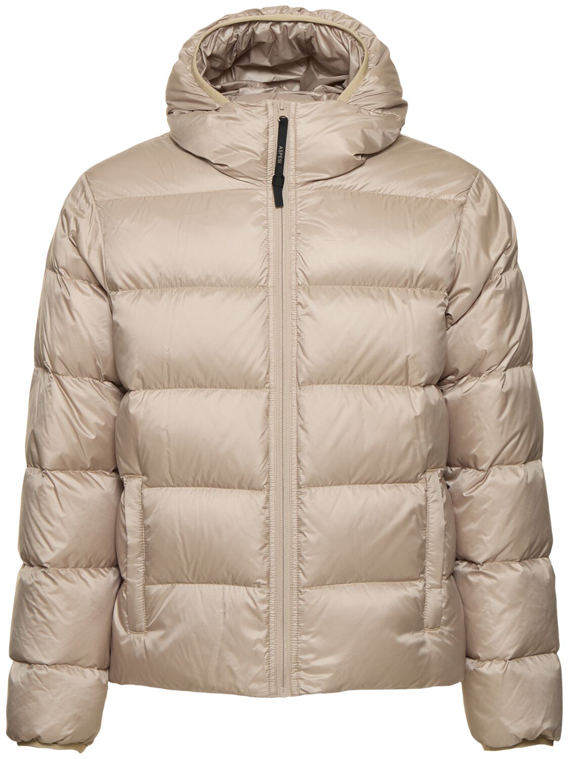 Aspesi Light Nylon Puffer Jacket In Gold