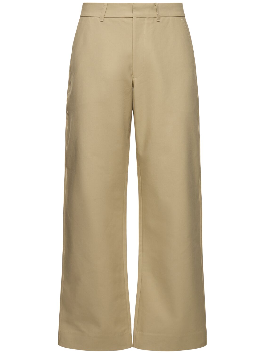 Dunst Wide Chino Pants In Beige