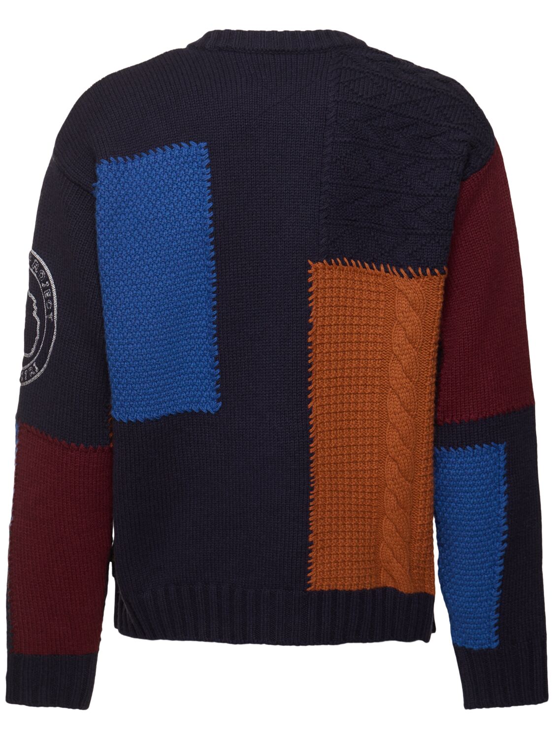 Shop Napapijri Patchwork Sweater In Multicolor