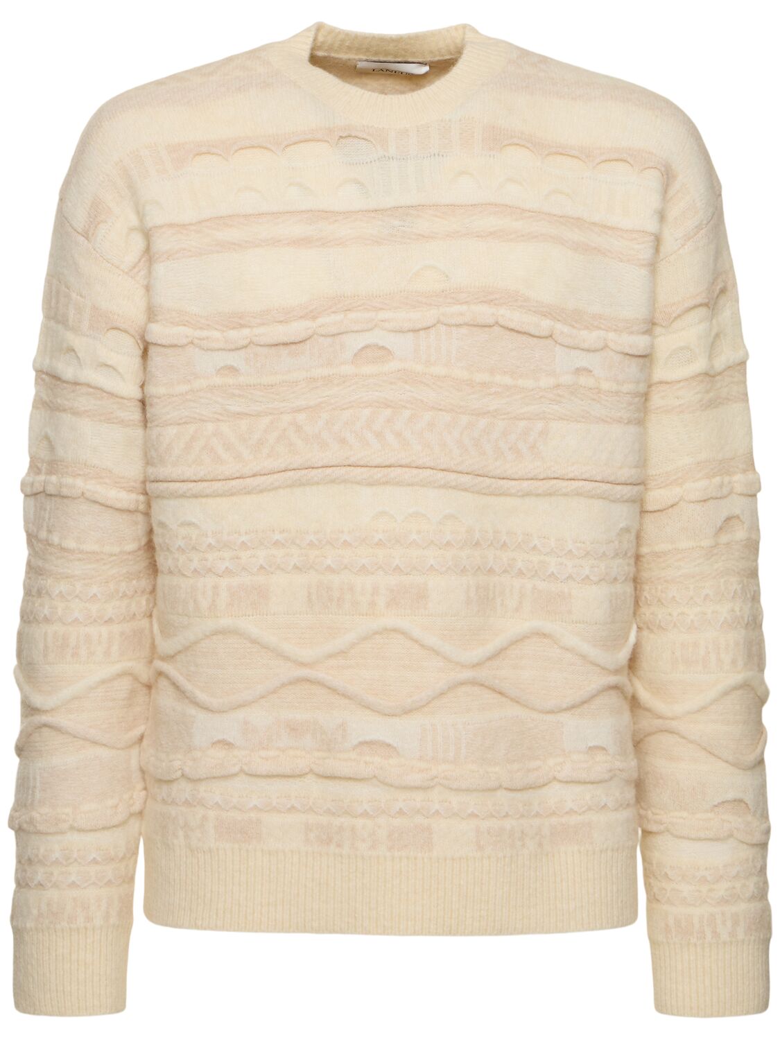 Laneus Knitted Sweater In Neutral