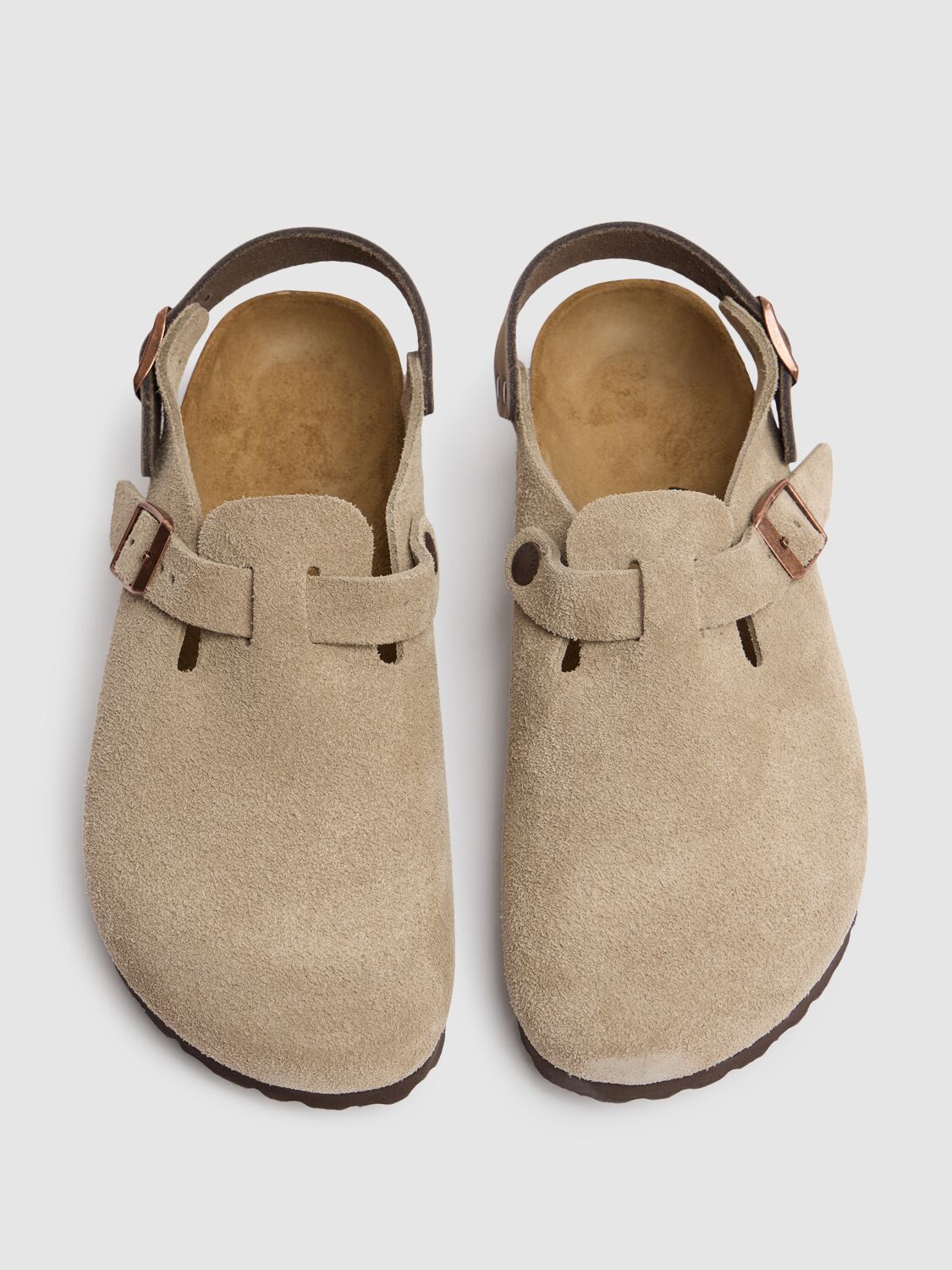Birkenstock Tokio Suede Leather In Taupe