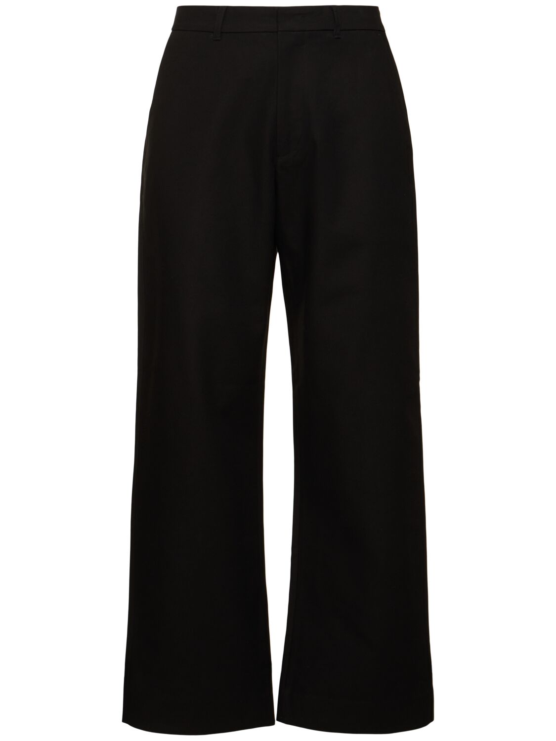 Dunst Wide Chino Pants In Black