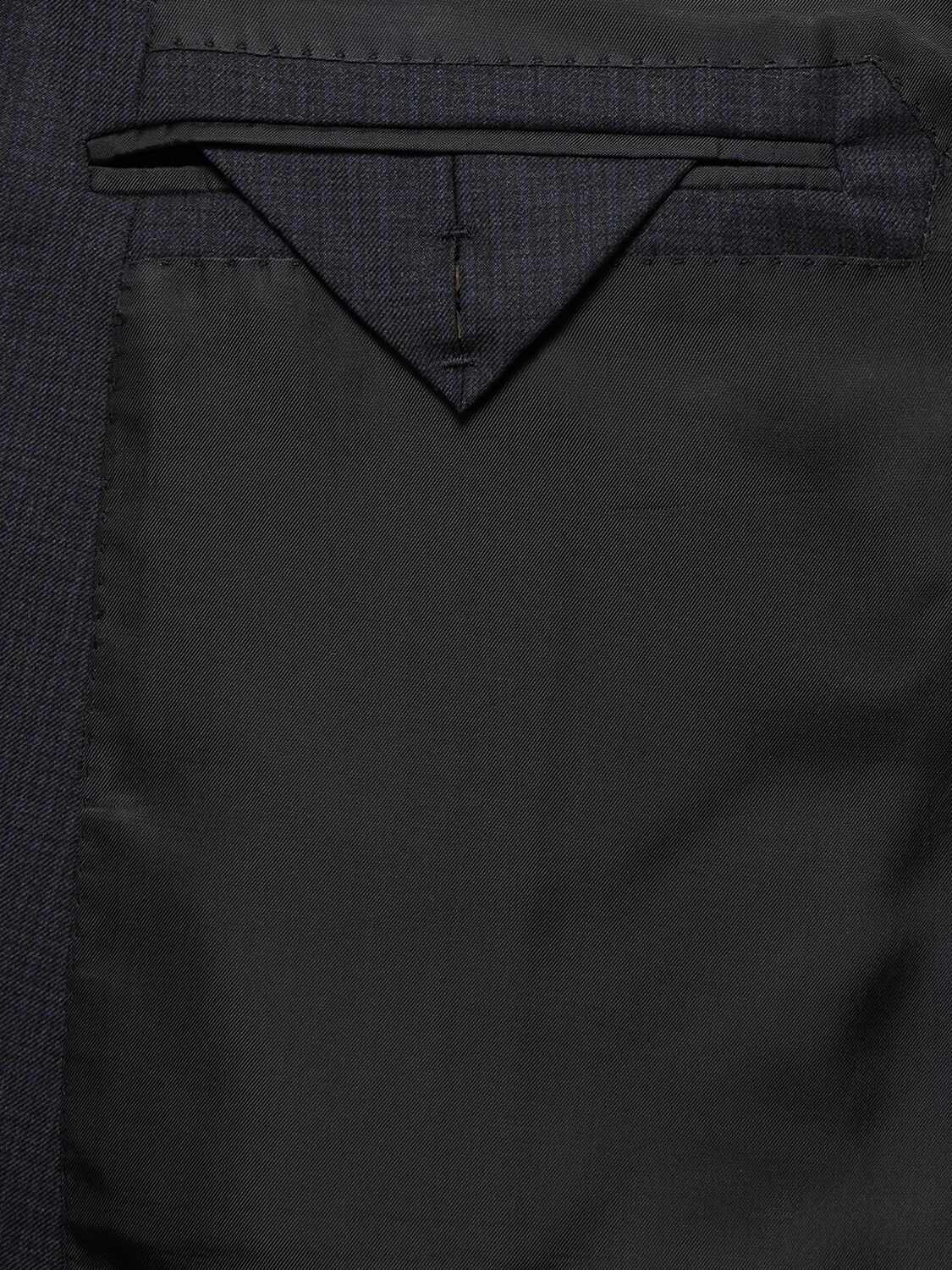 Shop Zegna Wool Suit In Midnight