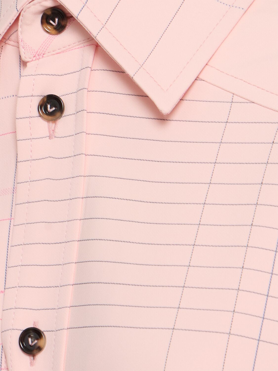 Shop Bottega Veneta Notebook Viscose Shirt In Pink/blue