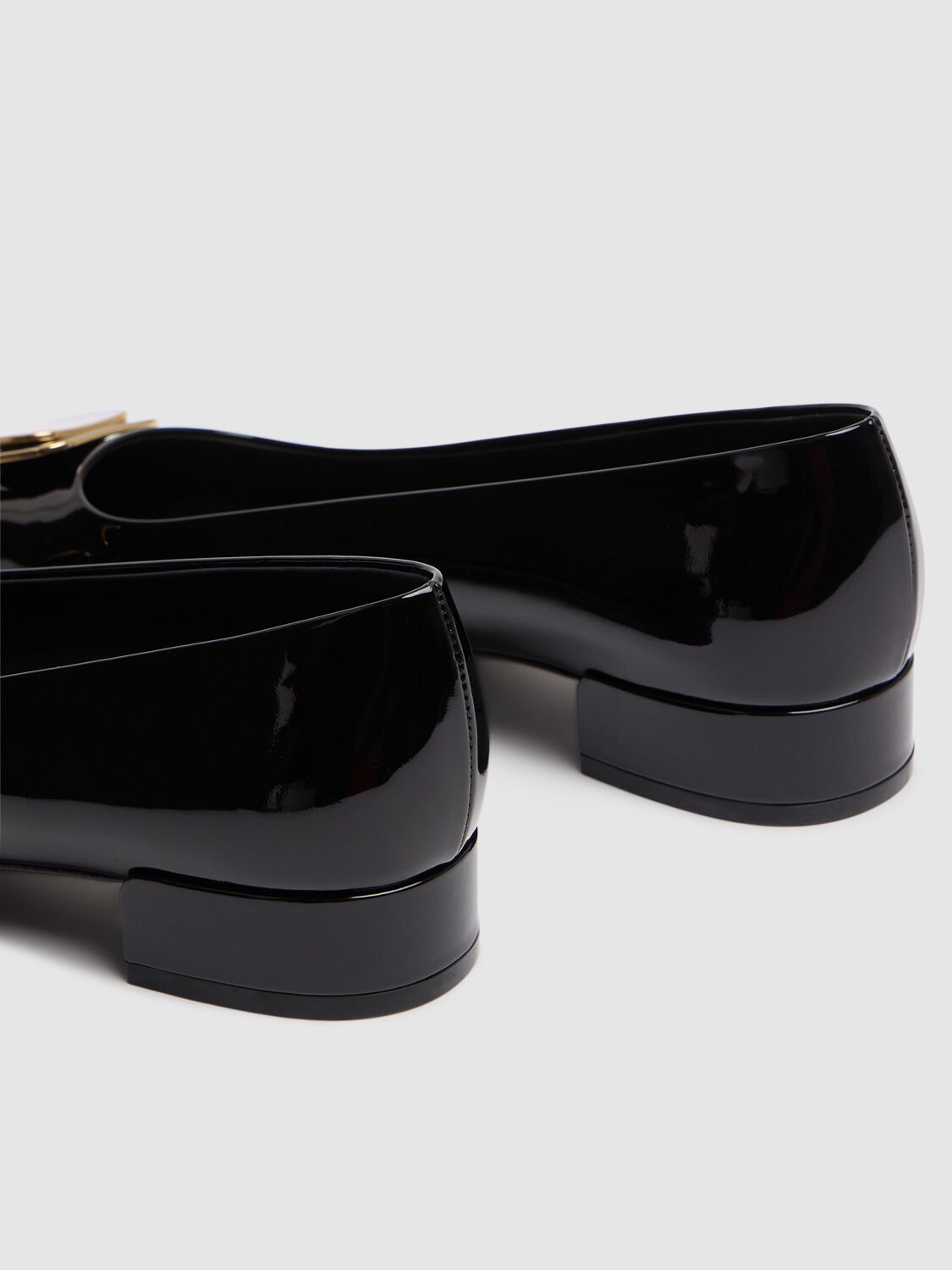 Shop Ferragamo 20mm Venera Patent Leather Heels In Black