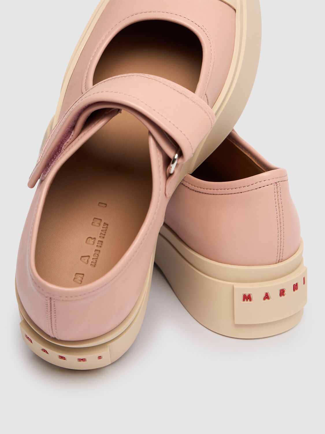 Shop Marni 20mm Pablo Mary Jane Shoes In Antique Rose