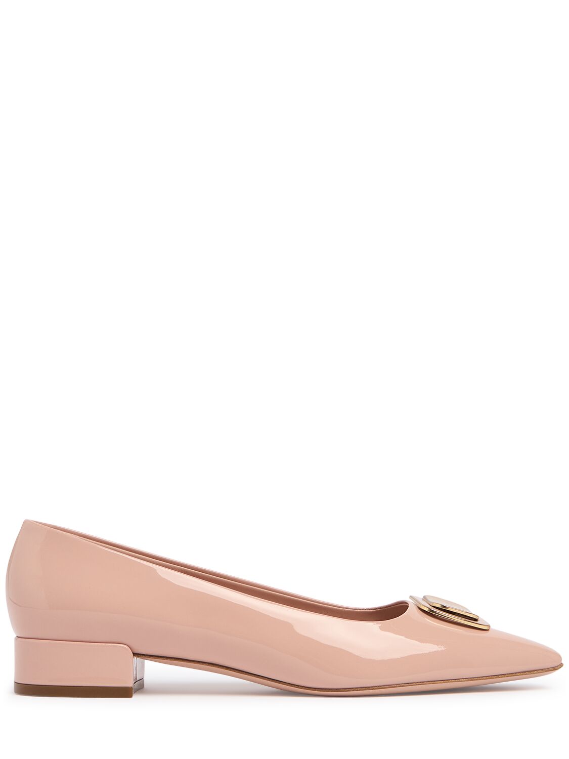 Shop Ferragamo 20mm Venera Patent Leather Heels In Rose