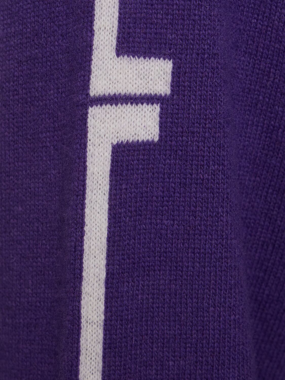 Shop Fila F+ Line Squadra Knit Top In Purple