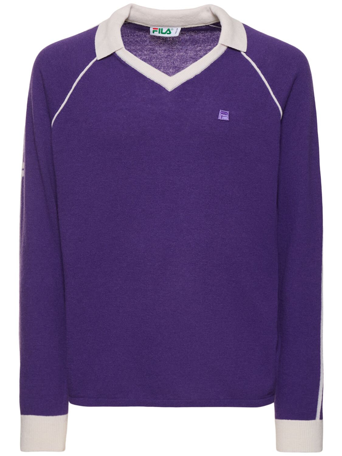 Fila F+ Line Squadra Knit Top In Purple