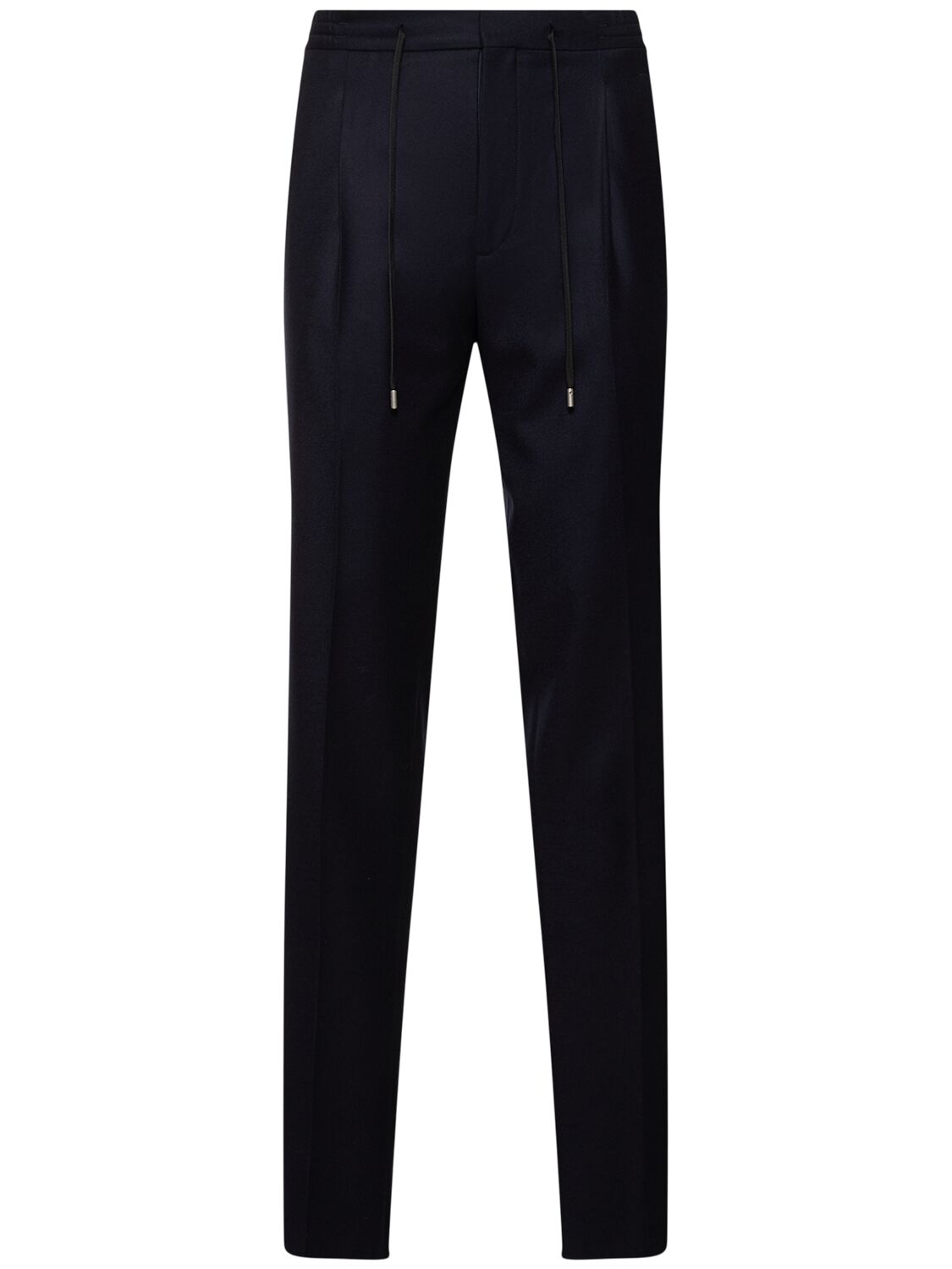 Lardini Drawstring-waist Tapered Trousers In Blue