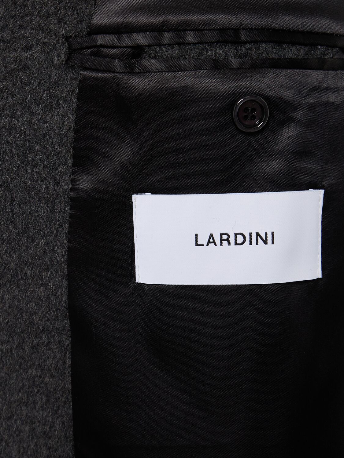 Shop Lardini Attitude Wool & Alpaca Coat In Black/grey