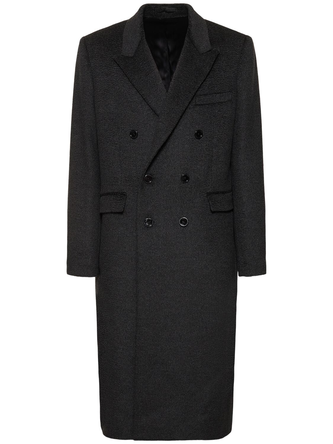 Lardini Attitude Wool & Alpaca Coat In Black