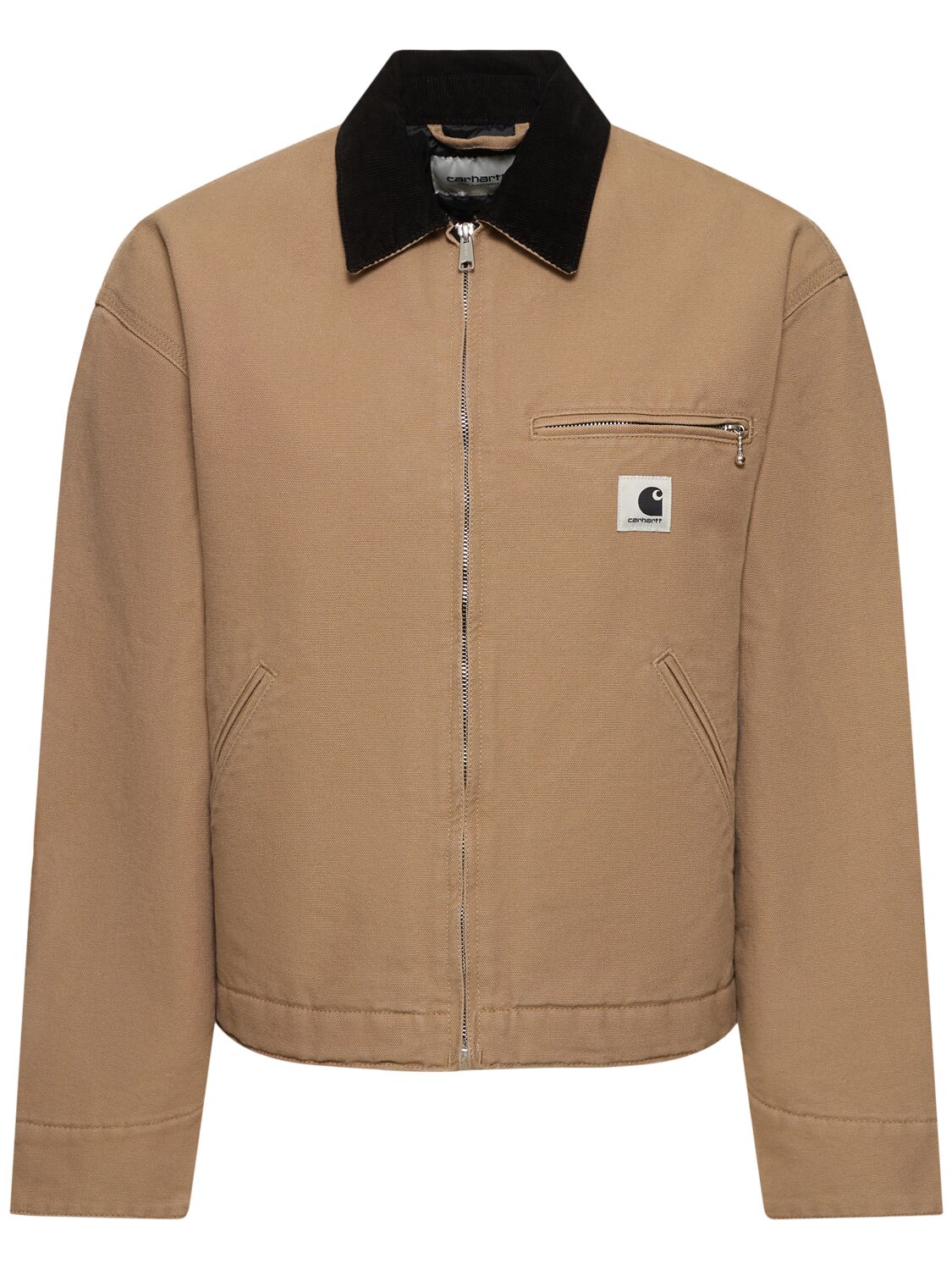 Carhartt Og Detroit Jacket In Peanut/black