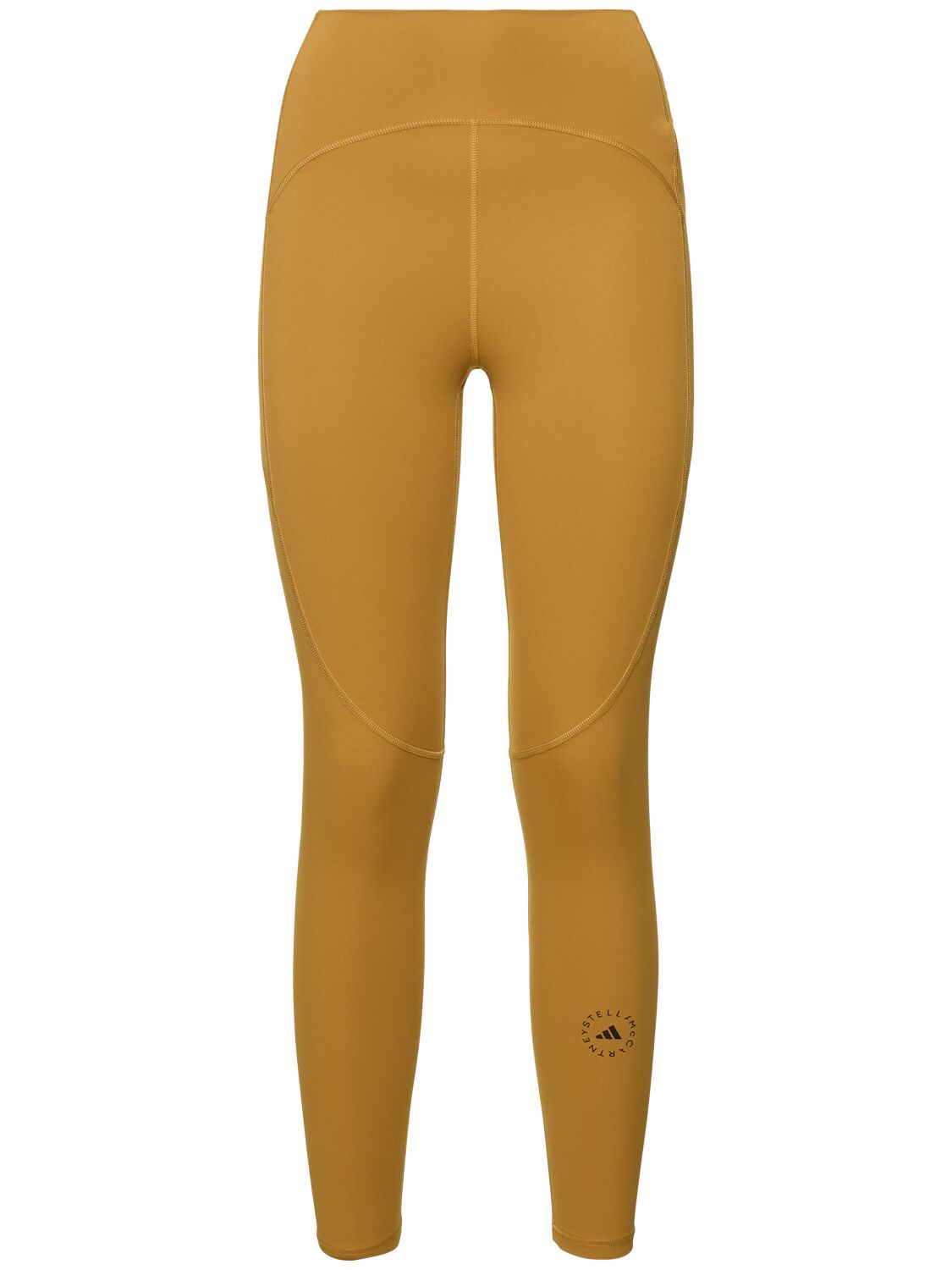 Adidas By Stella Mccartney True Strength Recycled Tech 7/8 Tights In Orange