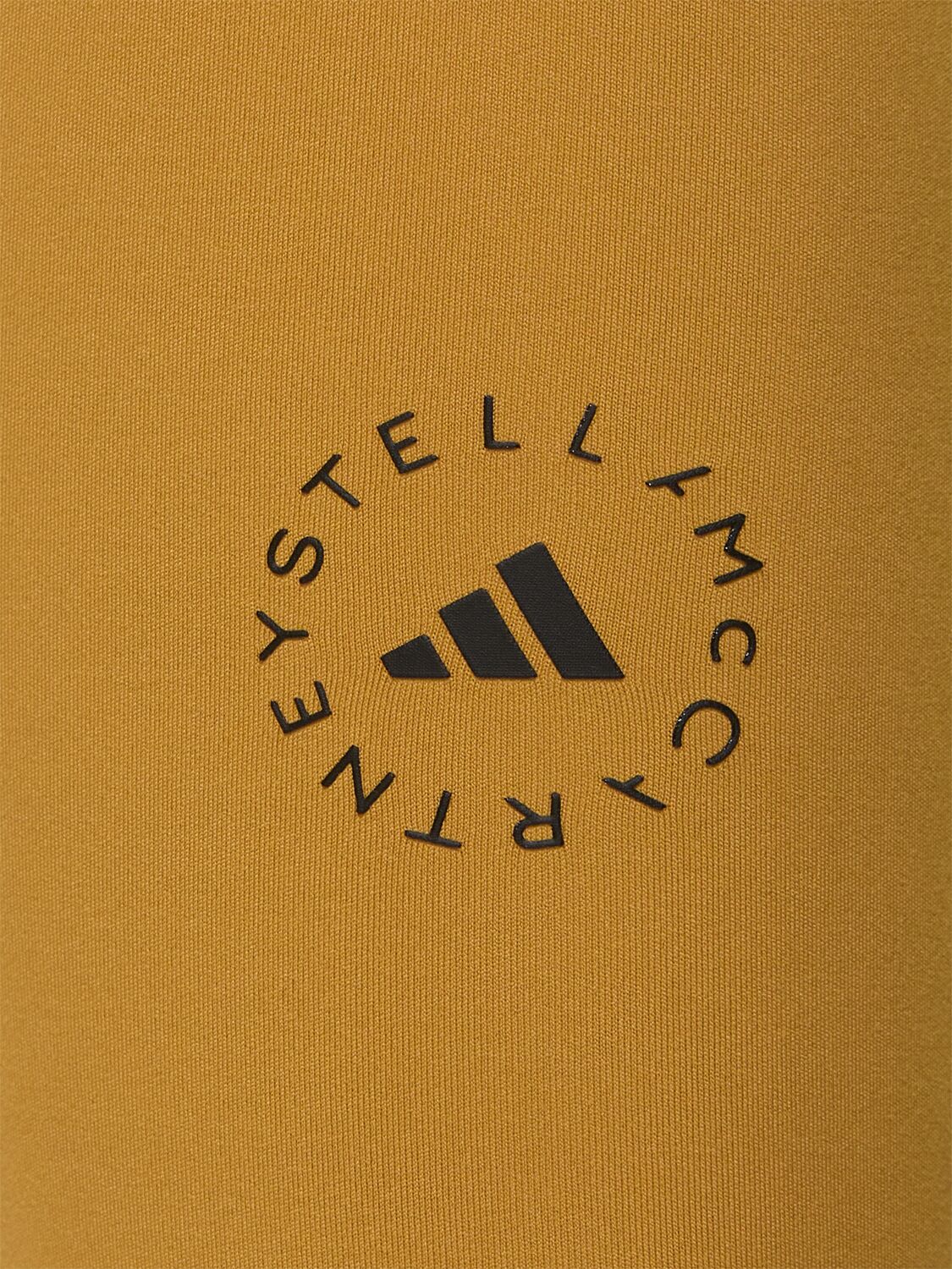 Shop Adidas By Stella Mccartney True Strength Recycled Tech 7/8 Tights In Orange