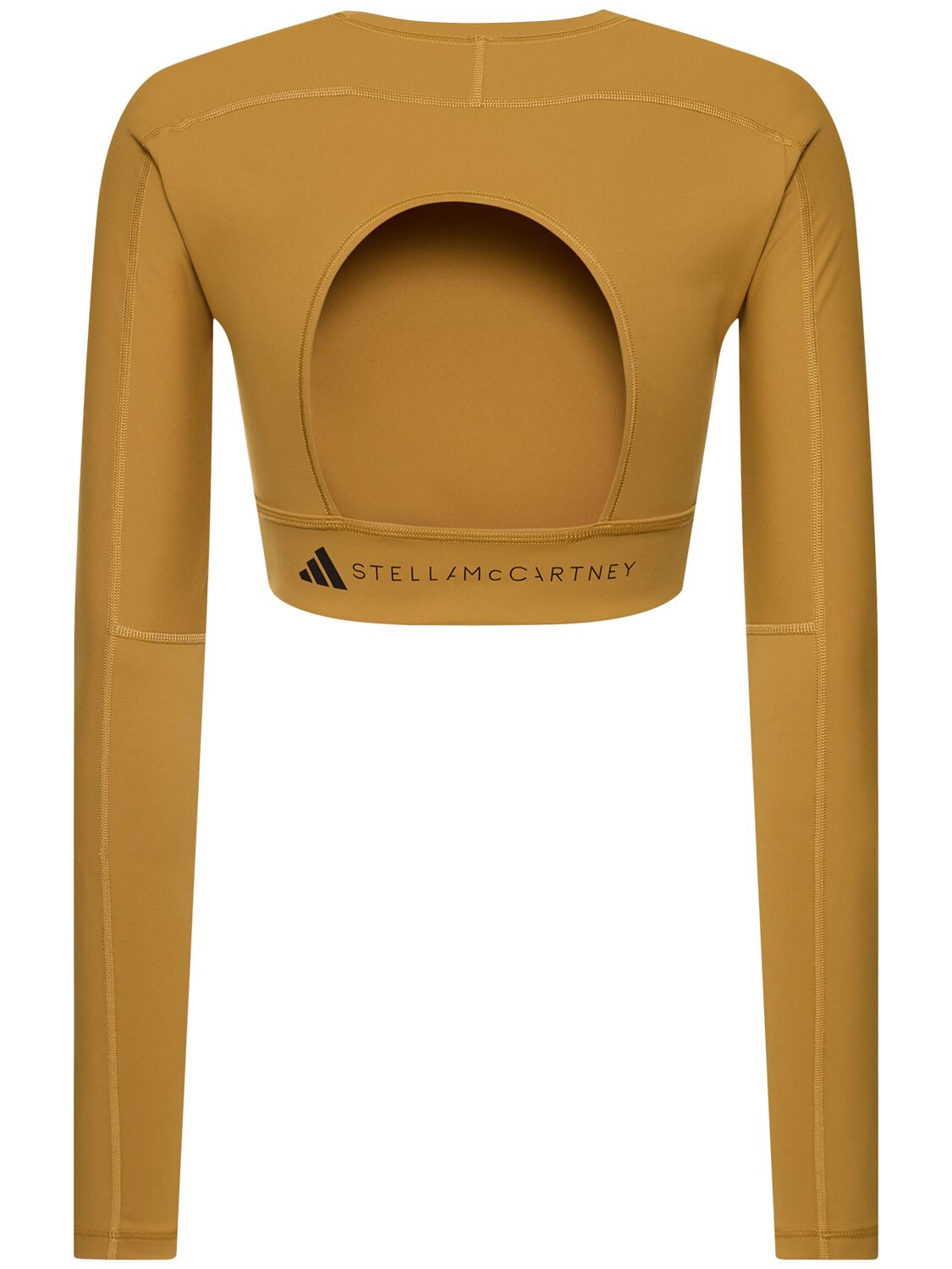 Shop Adidas By Stella Mccartney True Strength Recycled Tech Sports Top In Orange