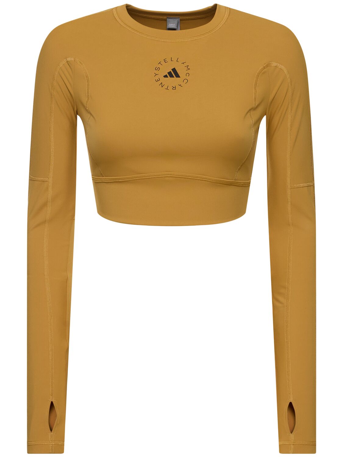 Adidas By Stella Mccartney True Strength Recycled Tech Sports Top In Neutral