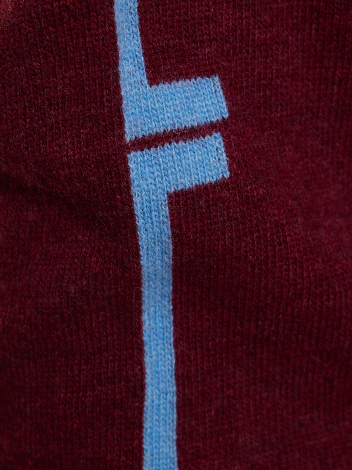 Shop Fila F+ Line Squadra Knit Top In Burgundy