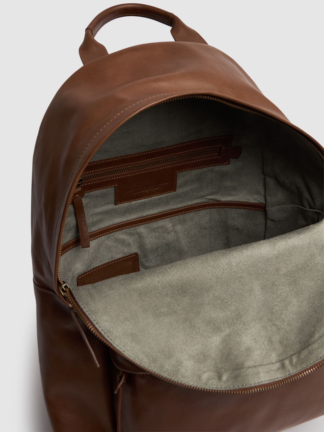 Shop Officine Creative Ocpack Leather Backpack In Castagno