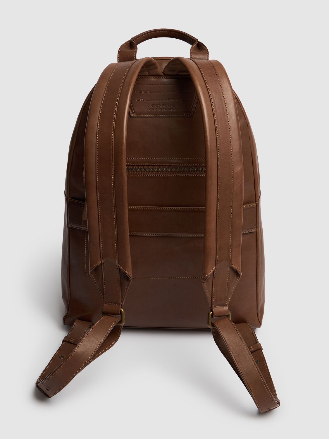 Shop Officine Creative Ocpack Leather Backpack In Castagno