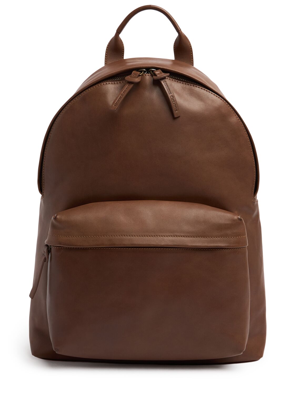 Officine Creative Ocpack Leather Backpack In Castagno