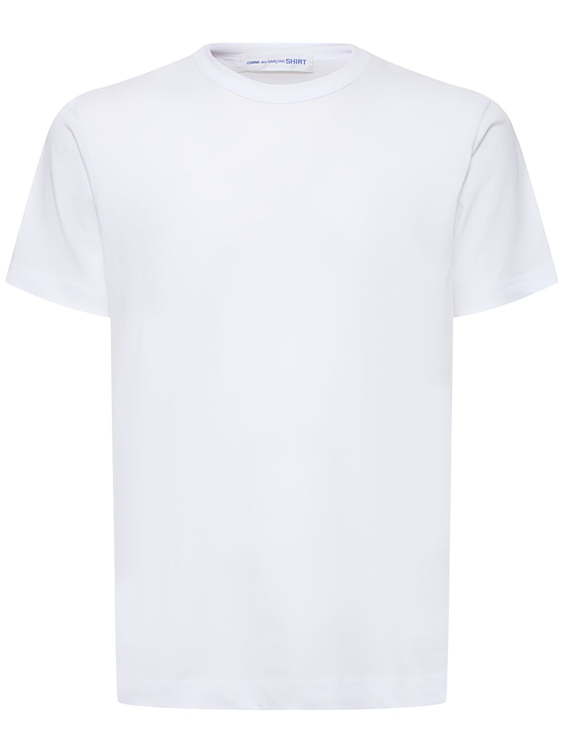 Comme Des Garçons Shirt Strong Will Cotton T-shirt In White