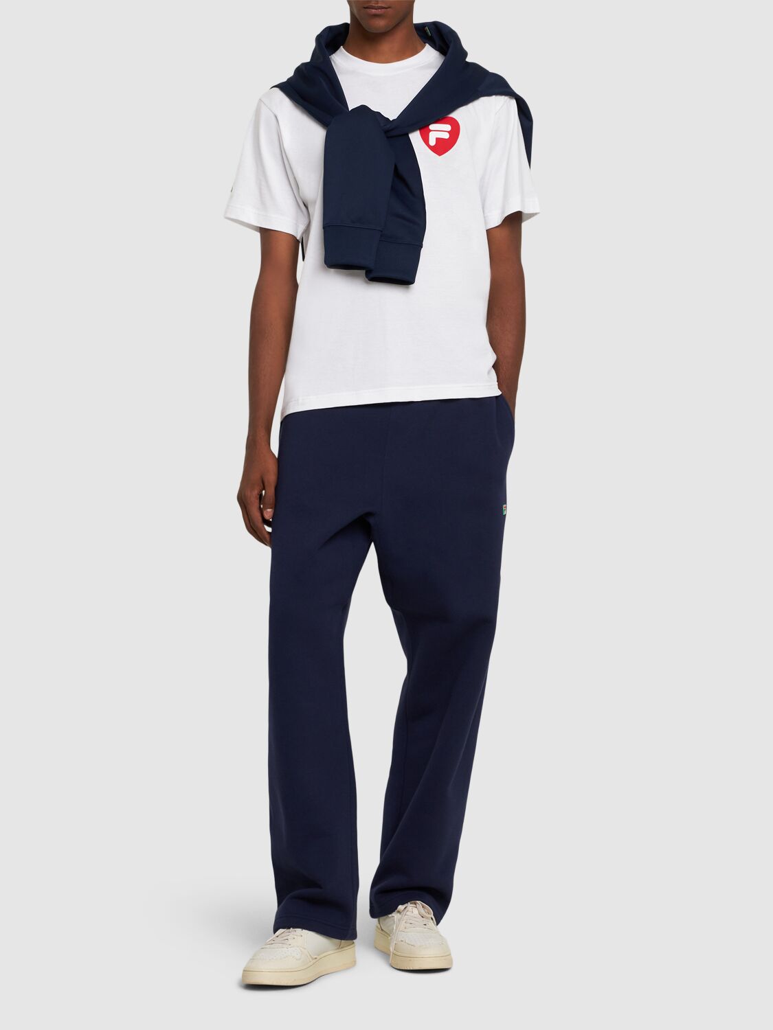 Shop Fila F+ Box Sweatpants In Rich Deep Navy