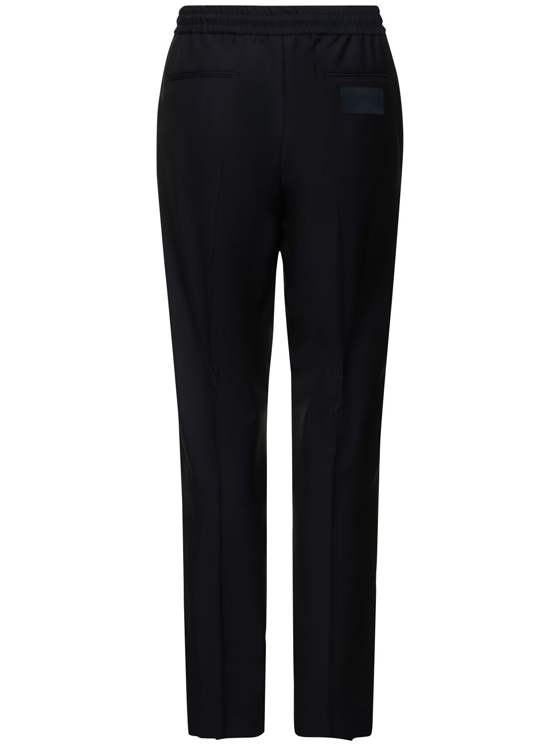 Shop Valentino Wool & Mohair Jogger Pants In Navy