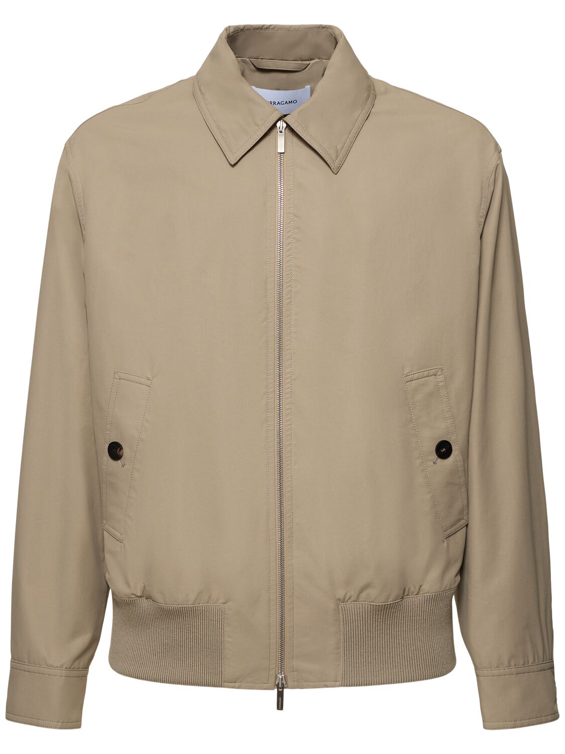 Ferragamo Jacke Mit Logo-gravur In 256 Dark Sand