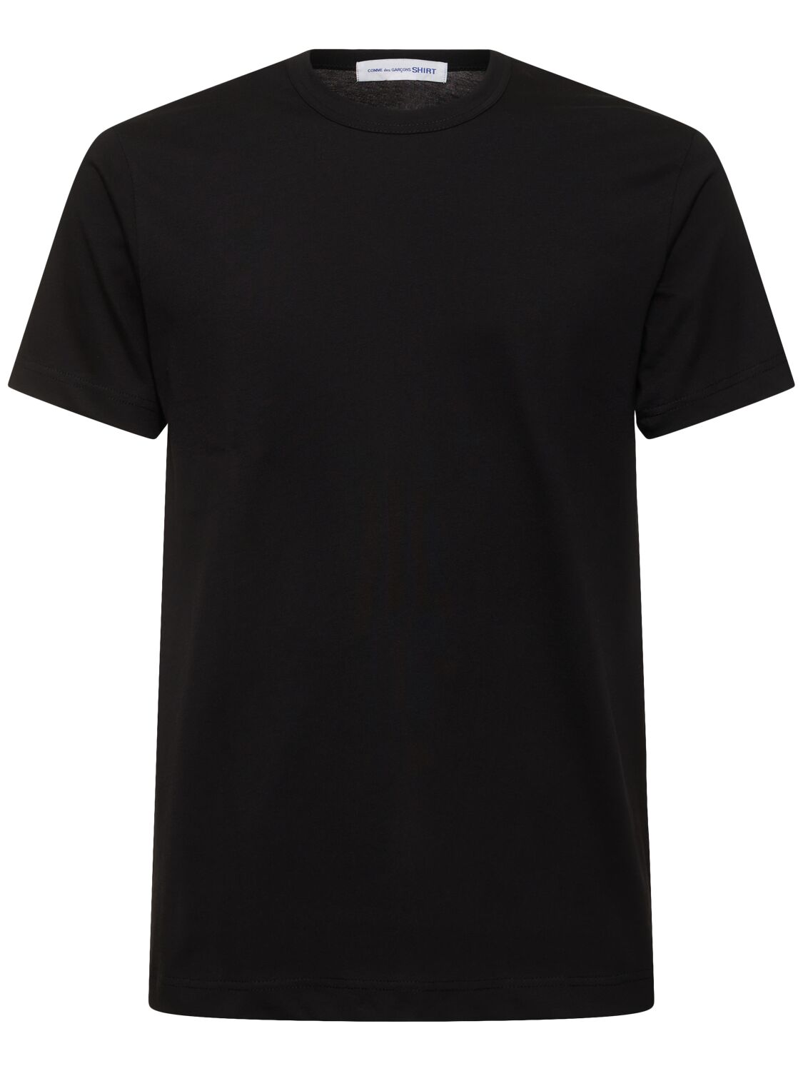 Comme Des Garçons Shirt Strong Will Cotton T-shirt In Black