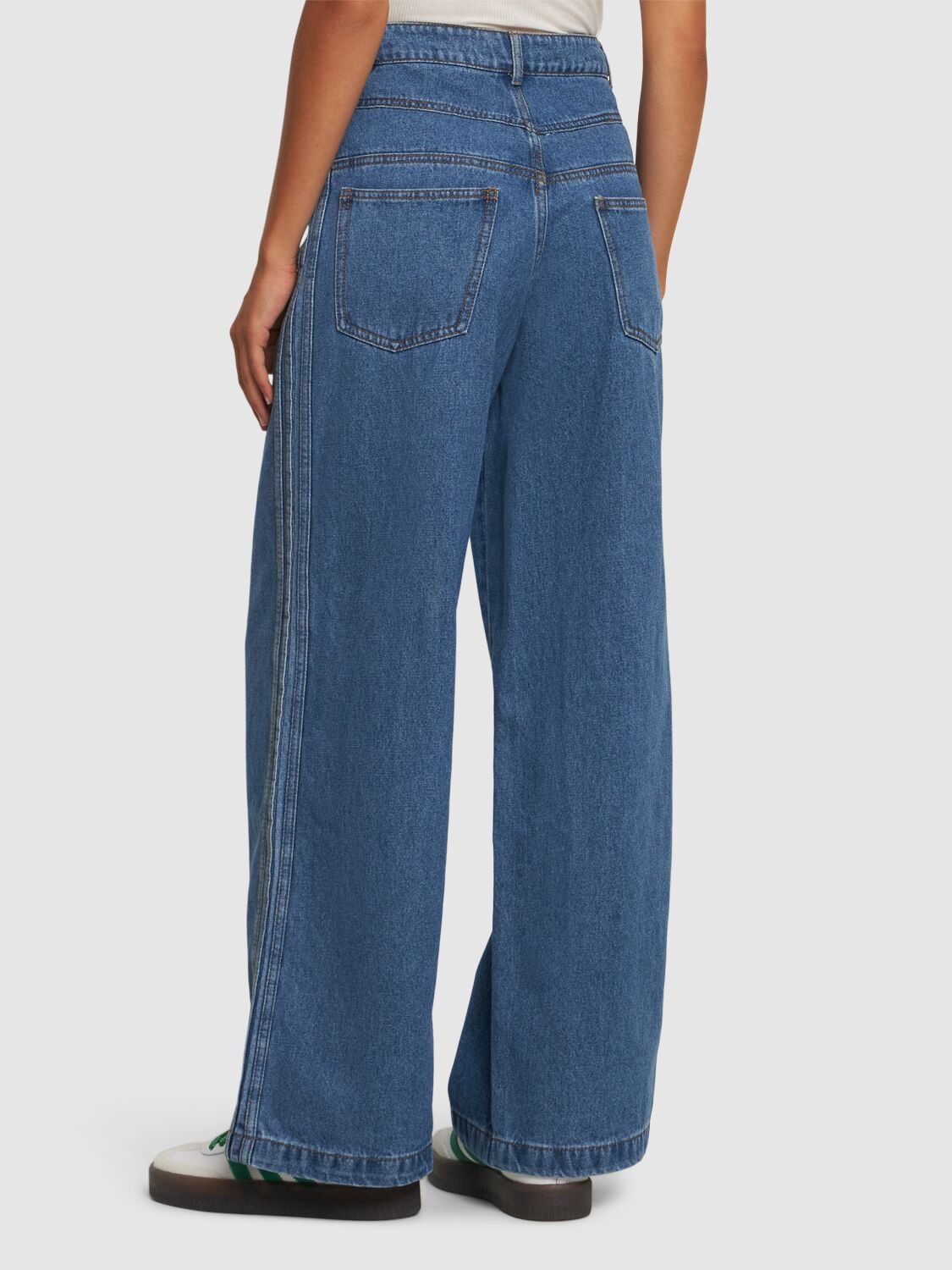 Adidas Essentials Denim Balloon Jeans - Pants - Compare