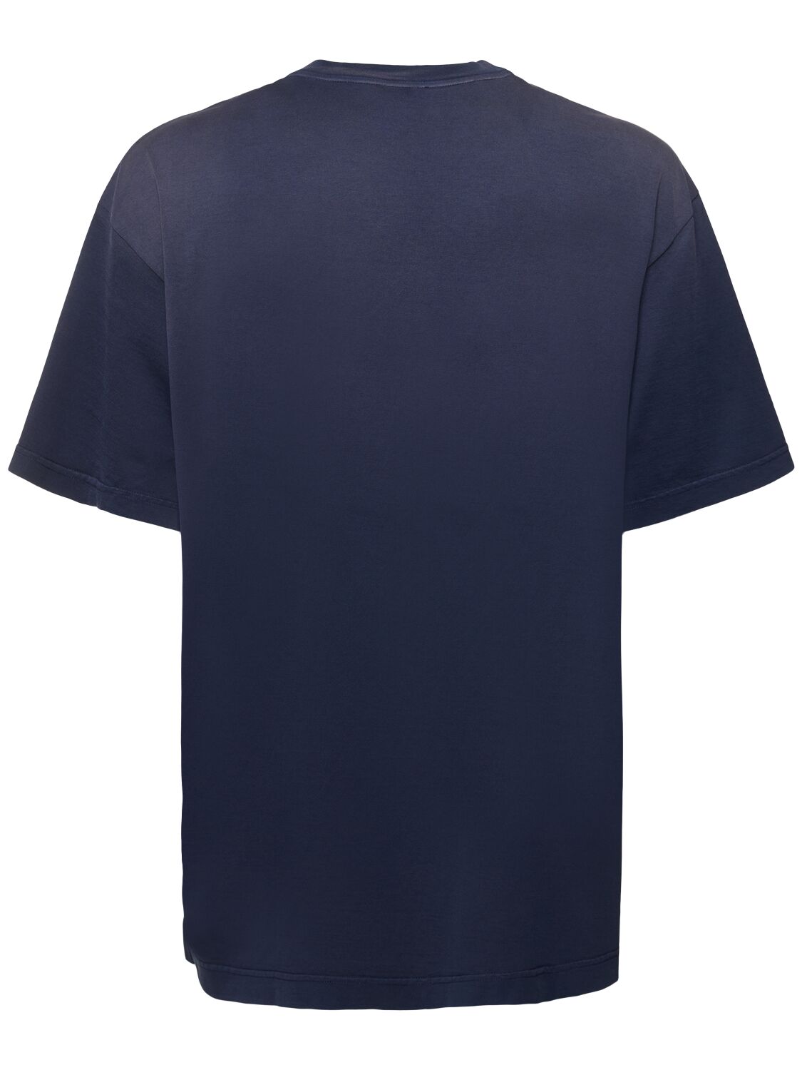 Shop Etro Printed Logo Cotton T-shirt In Blue