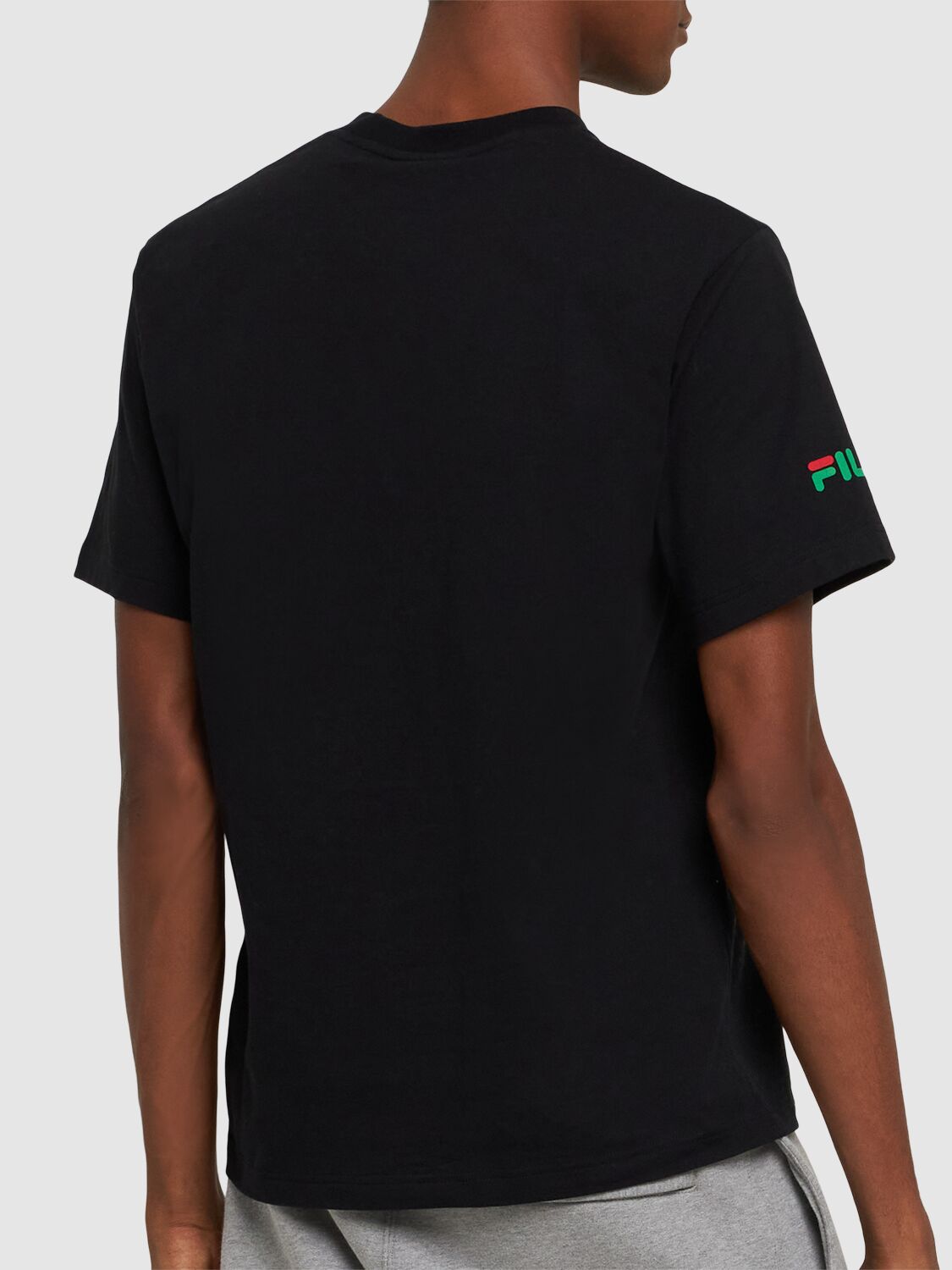 Shop Fila F+ Milano T-shirt In Jet Black