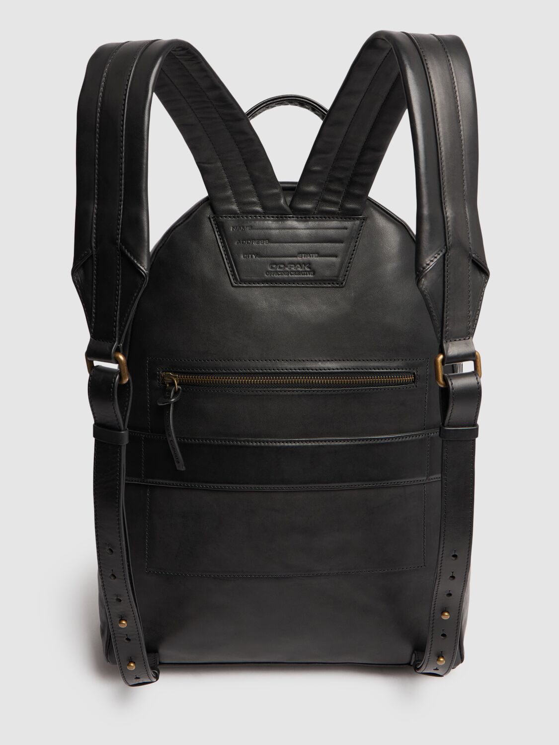 Shop Officine Creative Ocpack Leather Backpack In Black