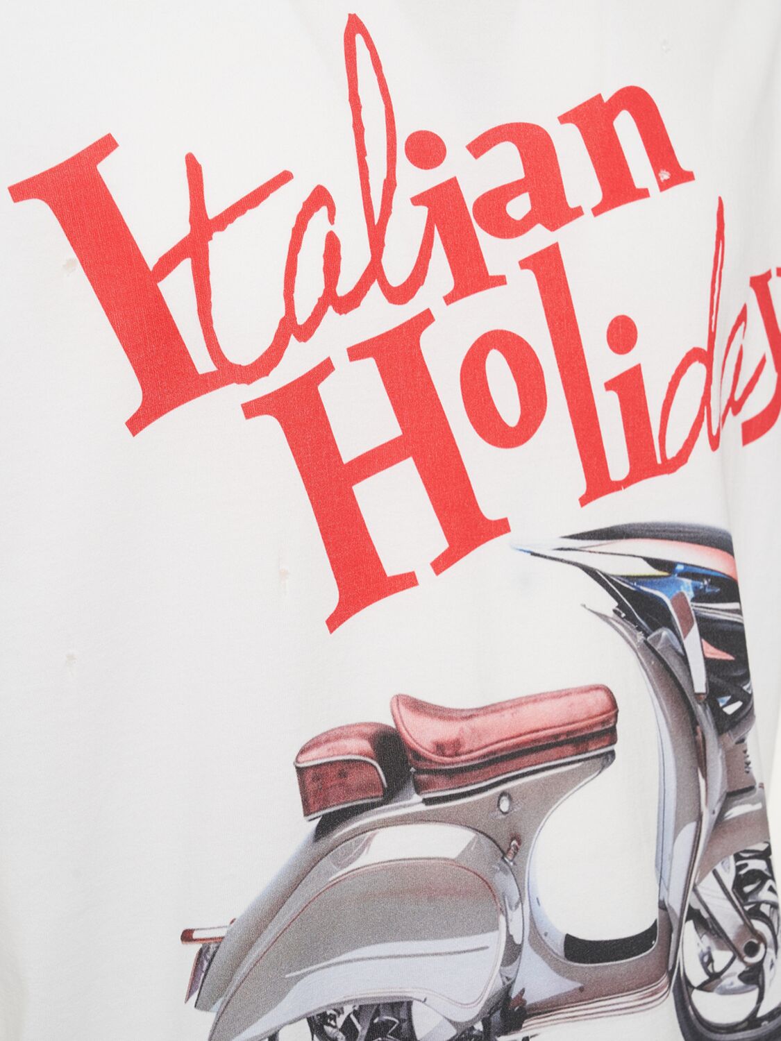 Dolce & Gabbana Italian Holiday Print Jersey T-shirt In