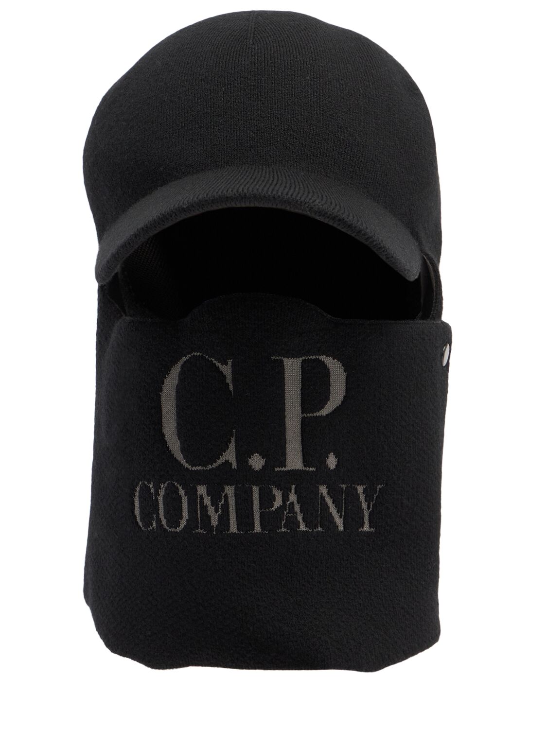 C.p. Company Extrafine Merino Wool Cap In Black