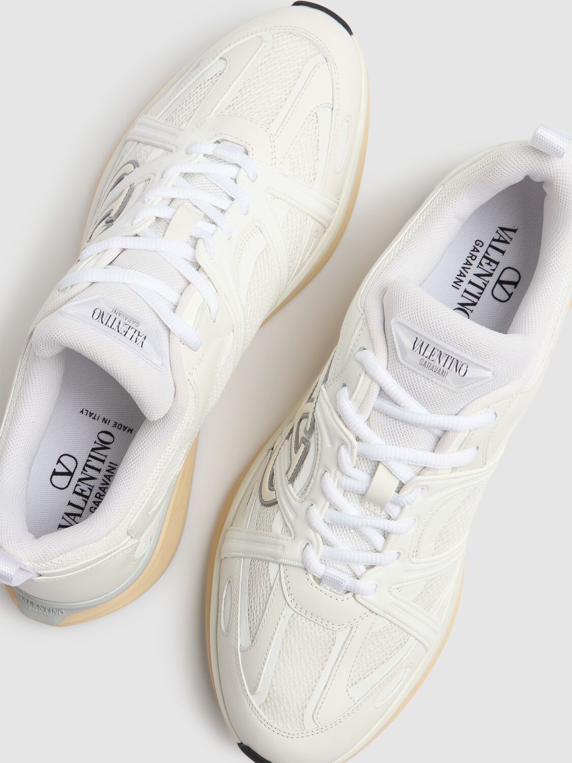 Shop Valentino Vlogo Low Top Sneakers In White