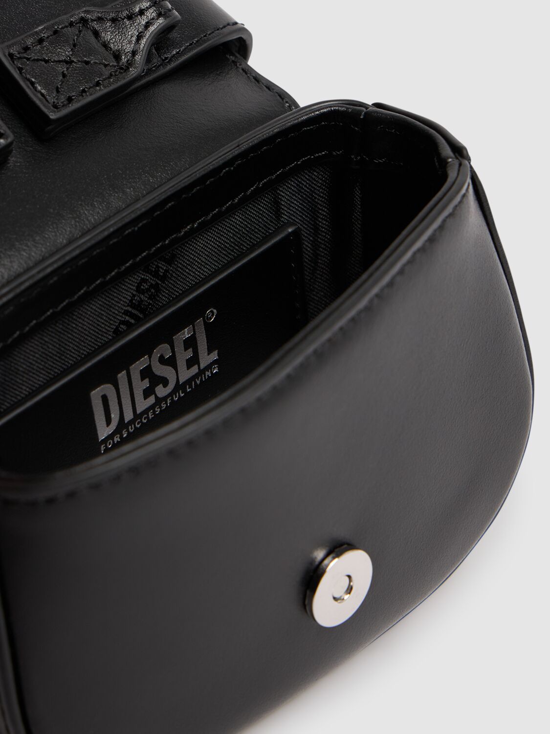 DIESEL XS 1DR SMOOTH LEATHER TOP HANDLE BAG 