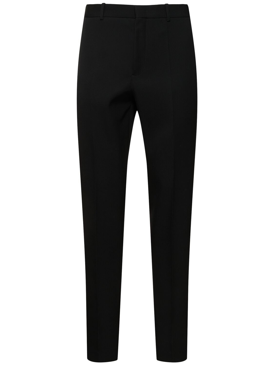 Shop Jil Sander Sharp Wool Gabardine Pants In Black