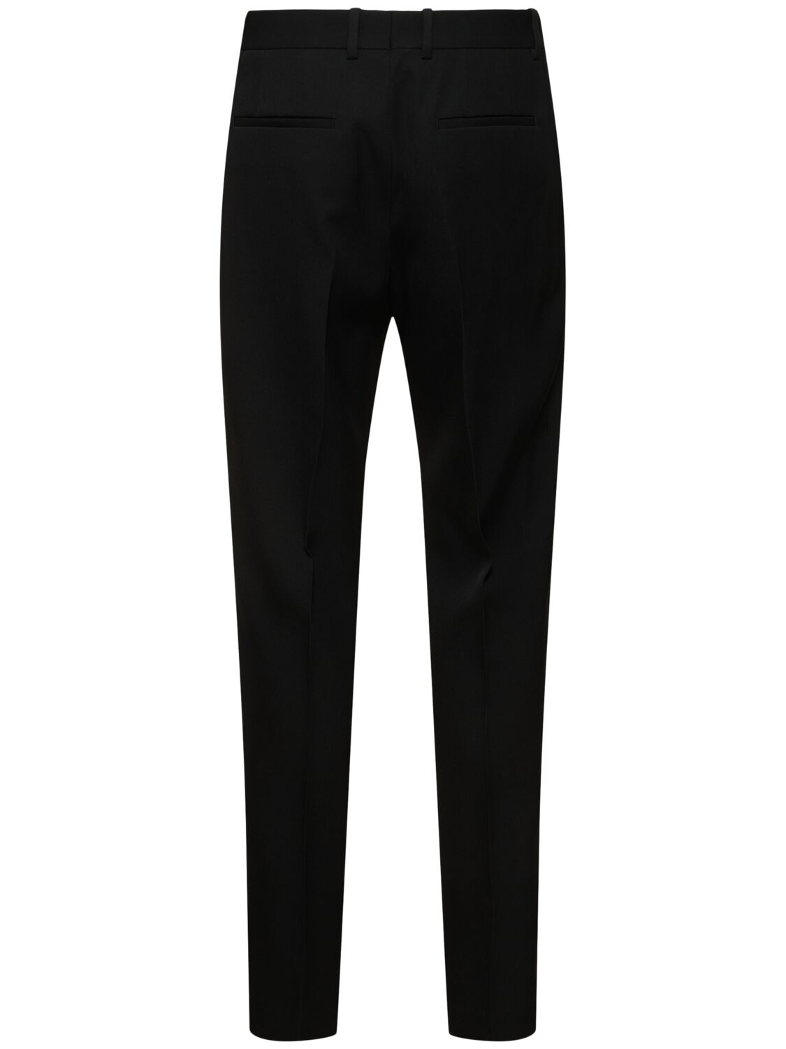 Shop Jil Sander Sharp Wool Gabardine Pants In Black