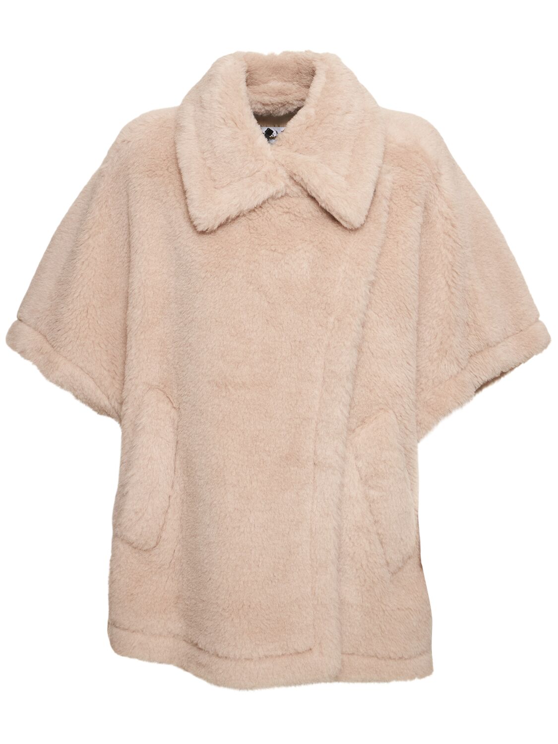 Max Mara Tebe1 Alpaca & Wool Teddy Cape In Cacha