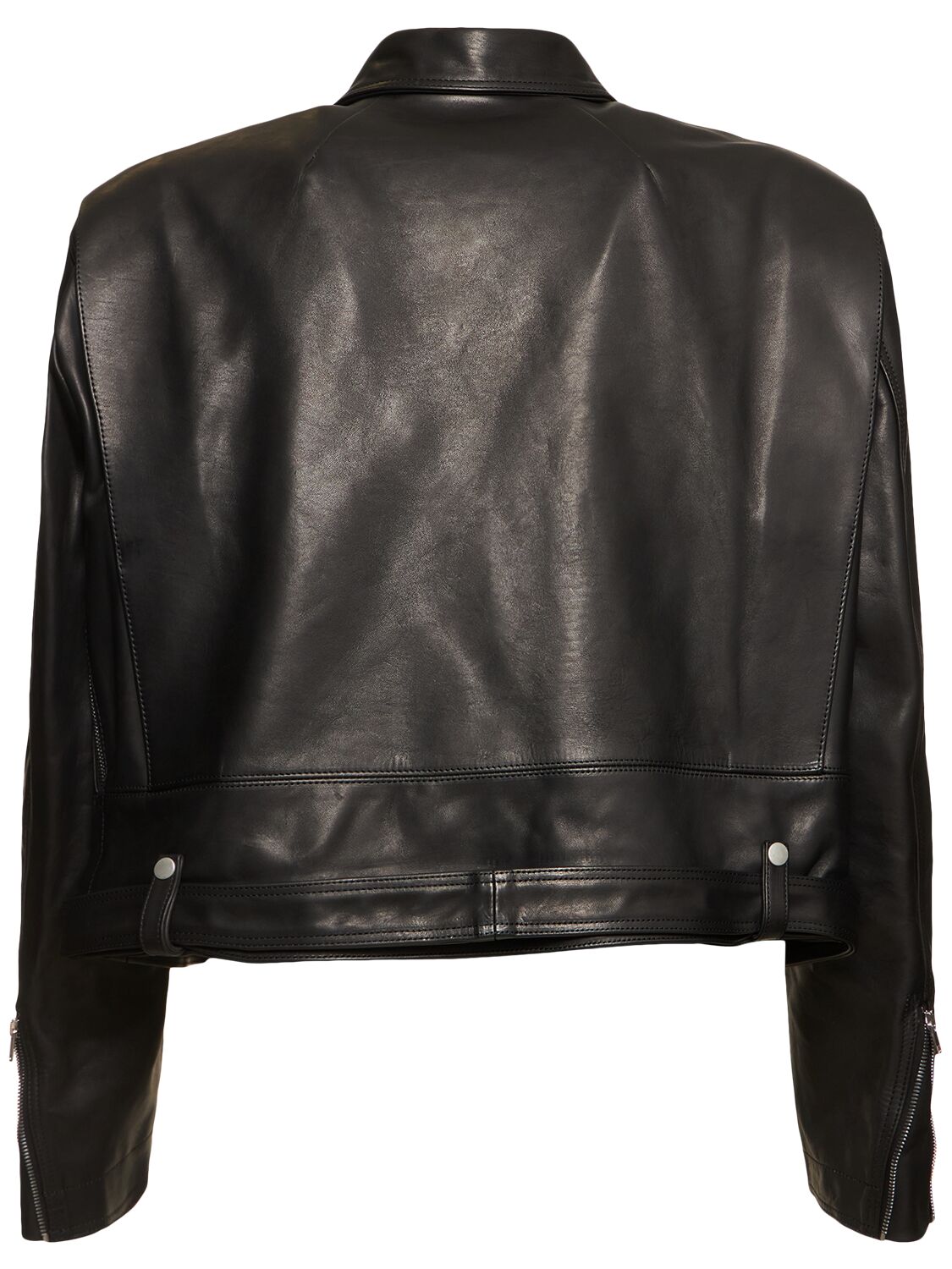 Shop Rick Owens Jumbo Bauhaus Leather Jacket In Black